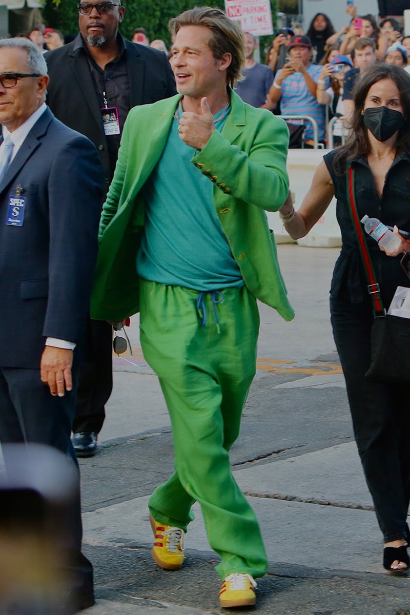 Brad Pitt's Green Suit \